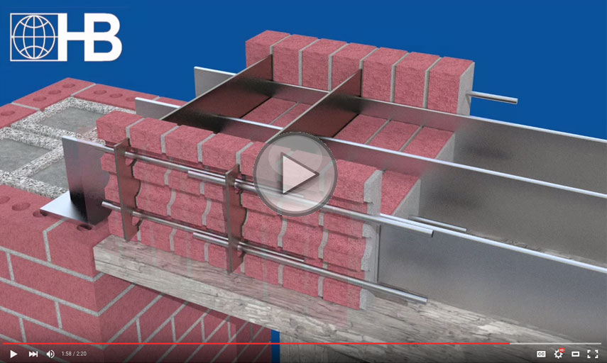 3d Animated Installation Video – H-B Concealed Lintels