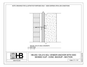 hb-200-da213-300C CONCRETE SECTION