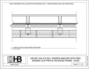 hb-200-da213-300C WOOD STUDS PLAN